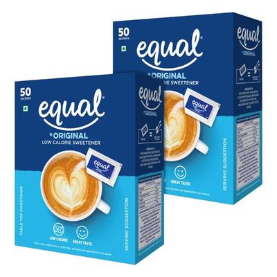Equal Original Sweetener Sachet (Pack of 2 x 50's) 1's - Sweeteners