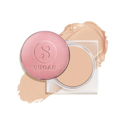 Sugar Cosmetics Mettle Cream To Powder Foundation 10 Latte (Light, Warm Undertone) 15 gm - Foundation