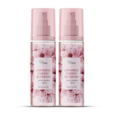 CGG Cosmetics Body & Hair Mist - Japanese Cherry Blossom (Pack of 2 x 100 ml) 400 ml - Lotions & Creams
