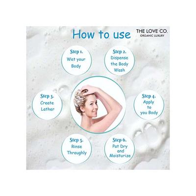 THE LOVE CO. Luxury London Dreams Body Wash - Body Wash For Women - Mens Body Wash - Foaming Shower Gel - Mesmerising - Hydrating - Moisturizing Body Care - 100% Vegan - Paraben Free 250 ml - Shower Gels & Body Wash