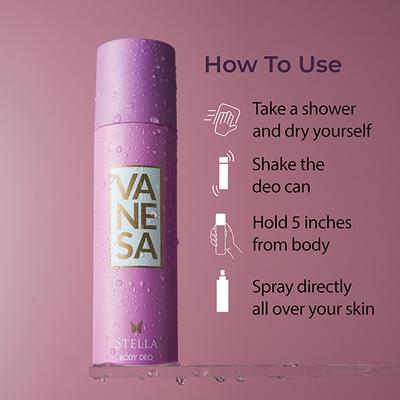 Vanesa Stella Body Deodorant for Women 120 ml - Women Deodorants/Roll-Ons