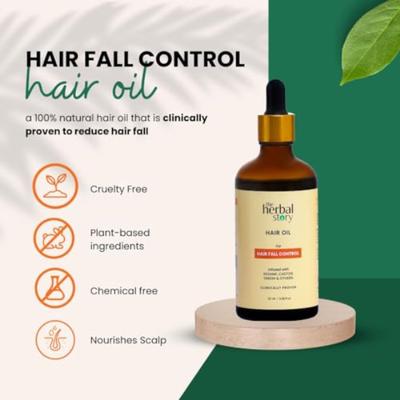 The Herbal Story Hair Fall Control Oil 30 ml - Hair Oils