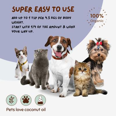 Coco Crush Cold Pressed Pets Virgin Coconut Oil 200 ml - Pet Grooming