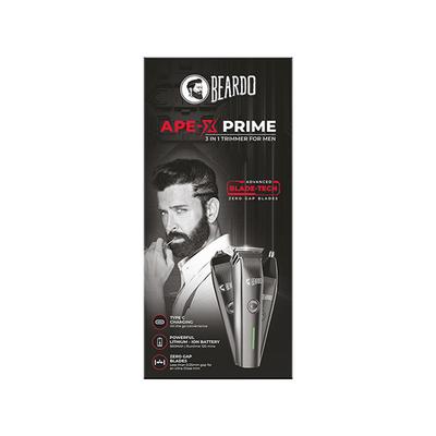 Beardo Ape-X 3-In-1 Prime Mutli Grooming Kit Trimmer for Men Nose Trimmer Shaver 120 Min Run Time 345 gm - Trimmers