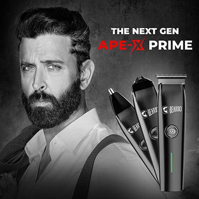Beardo Ape-X 3-In-1 Prime Mutli Grooming Kit Trimmer for Men Nose Trimmer Shaver 120 Min Run Time 345 gm - Trimmers