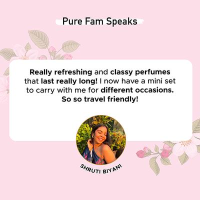 Pure Sense Rose and Honey Long Lasting Perfume Floral Fragrance for Women 50 ml - Women Perfumes (Edt/Edp)