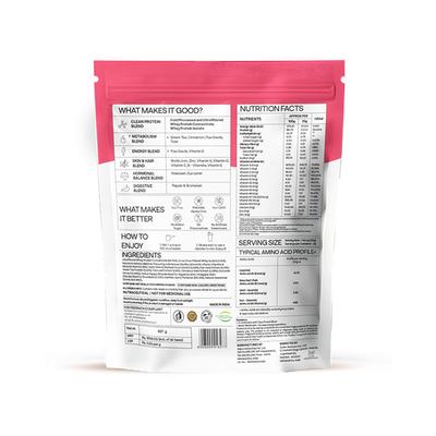 OZiva Protein and Herbs Powder for Weight Control - 2lbs- Vanilla Almond 945 gm - Weight Gain