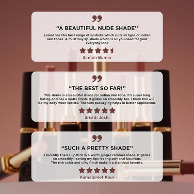 Loreal Paris Color Riche Intense Volume Matte Lipstick - 590 Le Nude Assertive 32.5 gm - Lipsticks