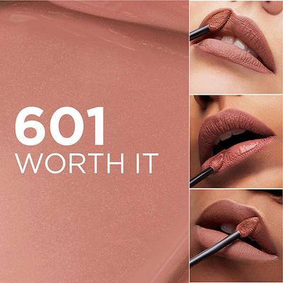 Loreal Paris Infallible Matte Resistance Liquid Lipstick - 601 Worth It 24 gm - Liquid Lipsticks