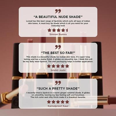 Loreal Paris Color Riche Intense Volume Matte Lipstick - 540 Le Nude Unstoppable 32.5 gm - Lipsticks