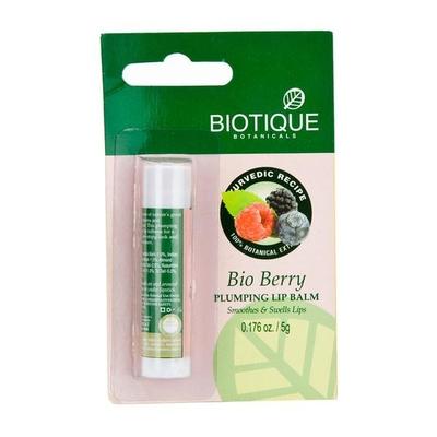 Biotique Bio Berry Plumping Smoothes & Swells Lips Lip Balm 5 gm - Lip Balms