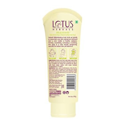 Lotus Herbals Frujuvenate Skin Perfecting Rejuvenating Fruit Pack 60 gm - Face Creams