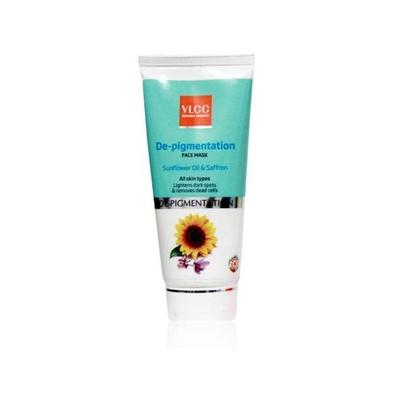 VLCC De-Pigmentation Sunflower Oil & Saffron Face Mask 80 gm - Masks & Peels