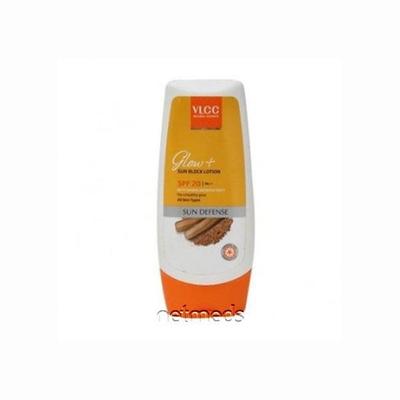 VLCC GLOW+ SPF 20 SUN BLOCK LOTION 100ML - Face Sunscreen