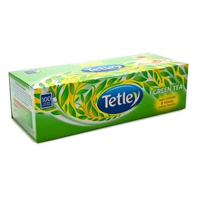 Tetley Green Tea with Lemon & Honey Natural Flavours 100's - Teas