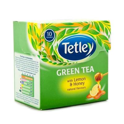 Tetley Green Tea with Lemon & Honey Natural Flavours 10's - Teas