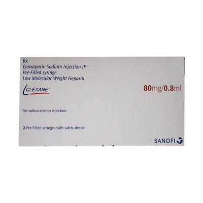 Clexane 80mg Injection(Pfs) 2X0.8ml - Blood Clot-Ant