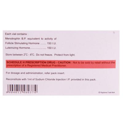 Humog 150IU Injection 1's - Hormonal Therapy-Tro