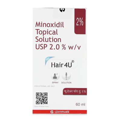 Hair 4U 2% Spray/Solution 60ml - Hair Loss-Oth