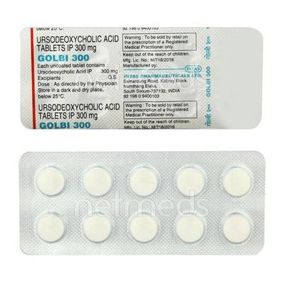 Golbi 300mg Tablet 10'S - Cholelithiasis/Gall Stones