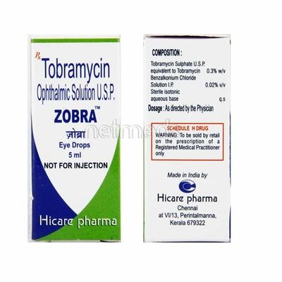Zobra Eye Drops 5ml - Eye Infections-Eaa