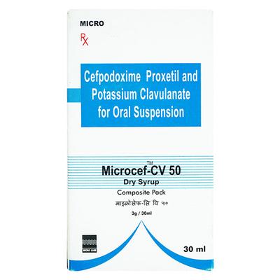 Microcef CV 50 Dry Syrup 30ml - Bacterial Infections-Cep