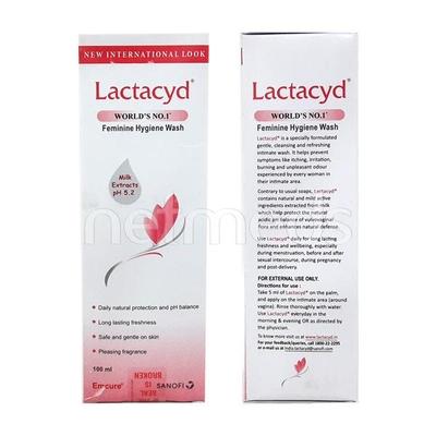 Lactacyd Hygiene Wash 100ml (N) - Vaginal Conditions-Otd