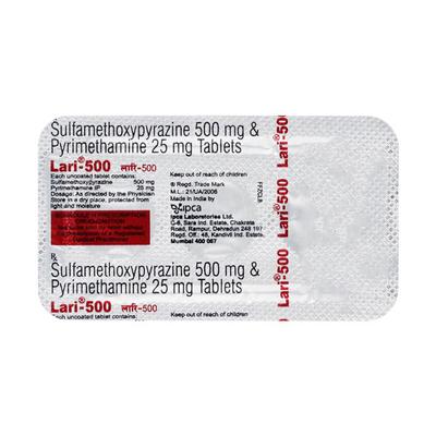 Lari 500mg Tablet 3'S - Malarial