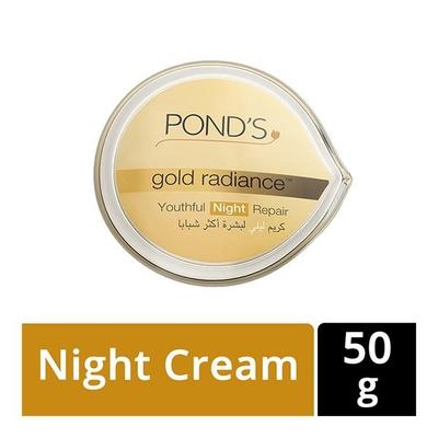 Ponds Gold Radiance Youthful Night Repair Cream 50 gm - Night Cream