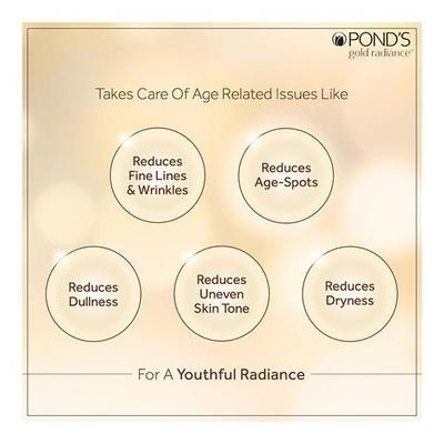 Ponds Gold Radiance Youthful Night Repair Cream 50 gm - Night Cream