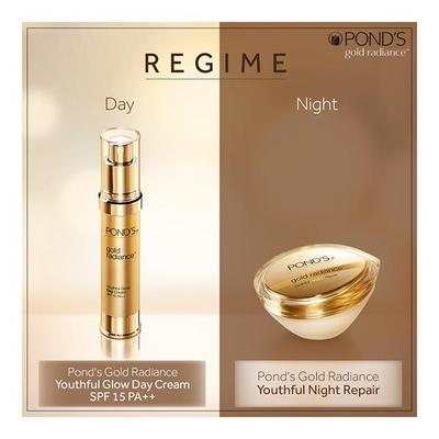 Ponds Gold Radiance Youthful Night Repair Cream 50 gm - Night Cream