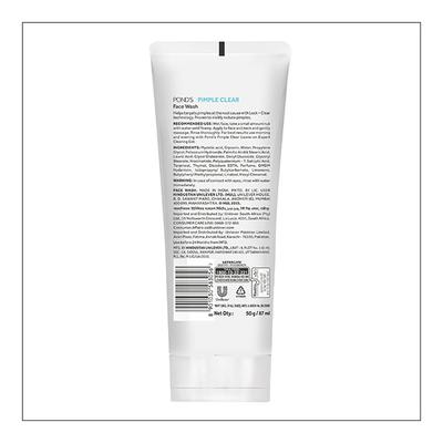 POND'S Pimple Clear Face Wash 50 gm (N) - Face Wash & Cleansers