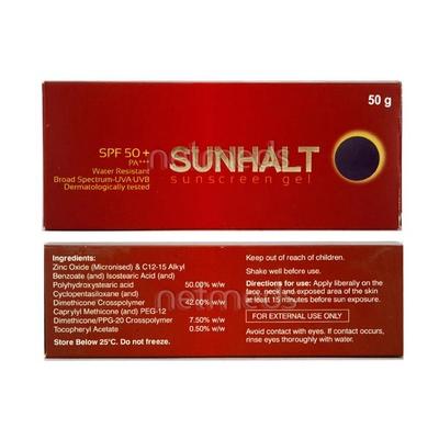 Sunhalt SPF 50+ Gel(Topical) 50gm - Sunscreen Preparations-Emo