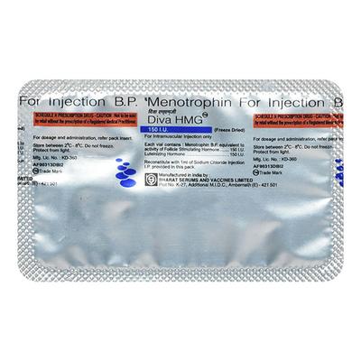 Diva Hmg 150IU Injection 1's - Hormonal Therapy-Tro