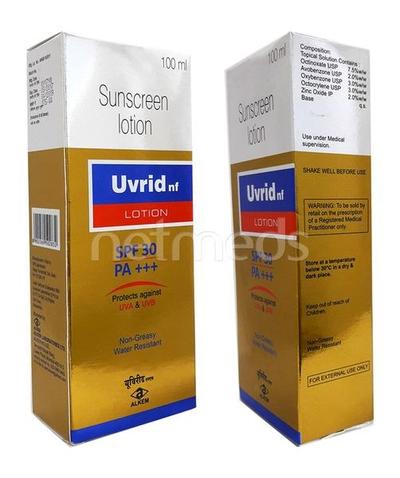 Uvrid NF Spf30 Pa+++ Lotion 100ml - Sunscreen Preparations-Emo