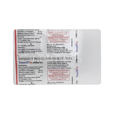 Tenefit M Tablet 10'S - Diabetes-Ant