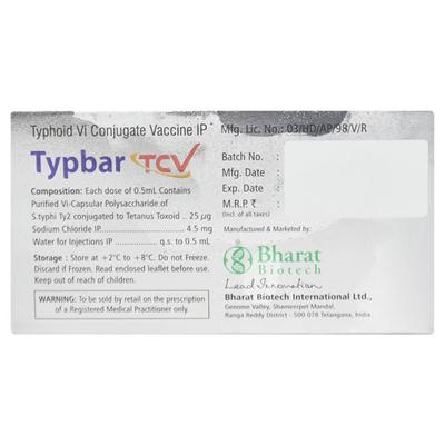 Typbar Tcv Pfs Vaccine 0.5ml - Vaccines