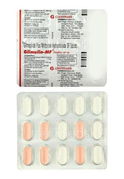Glimulin 1Mf Tablet 15'S (N) - Diabetes-Ant