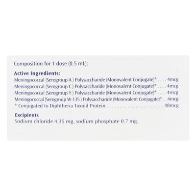 Menactra Injection 0.5ml - Vaccines