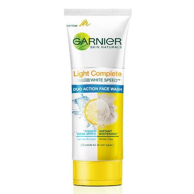 Garnier Light Complete White Speed Duo Action Face Wash 100 gm - Face Wash & Cleansers