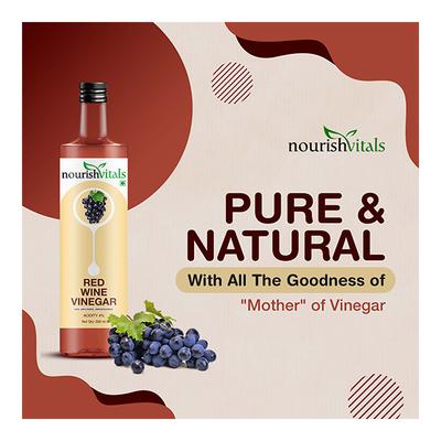 NourishVitals Red Wine Vinegar 500 ml - General Health