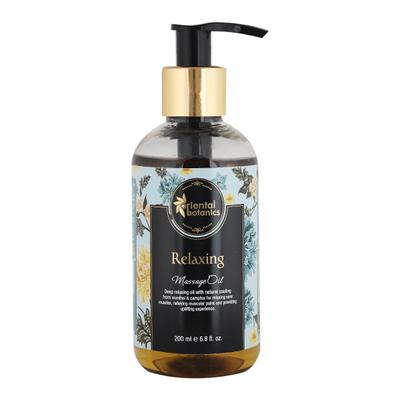 Oriental Botanics Relaxing Body Massage Oil 200 ml - Lotions & Creams
