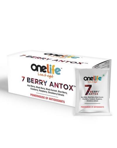 Onelife 7 Berry Antox Sachet (Pack of 3 gm x 30's) - General Health