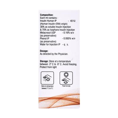 Equisulin M 30/40IU Injection 10ml - Diabetes-Ins