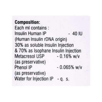 Equisulin M 30/40IU Injection 10ml - Diabetes-Ins