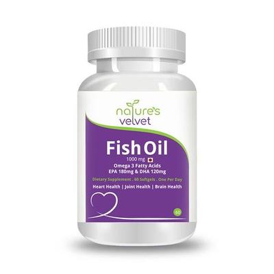Natures Velvet Fish Oil 1000 mg Softgels 60's - Speciality Medicines