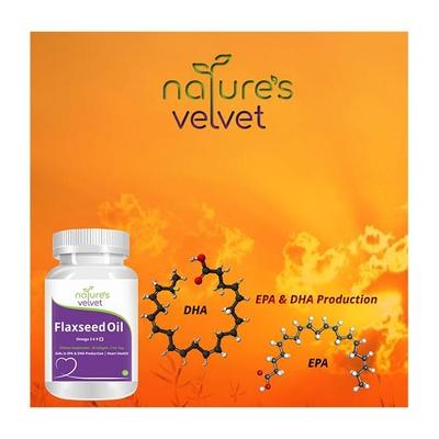 Natures Velvet Flax Seed Oil 1000 mg Capsules 60's - Speciality Medicines