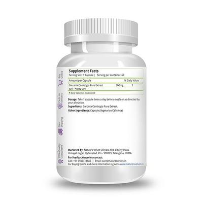Natures Velvet Garcinia Cambogia Pure Extract 500 mg Capsules 60's - Speciality Medicines