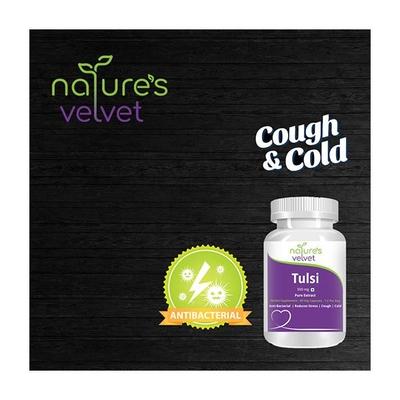 Natures Velvet Tulsi Pure Extract 500 mg Capsules 60's - Pure Herbs