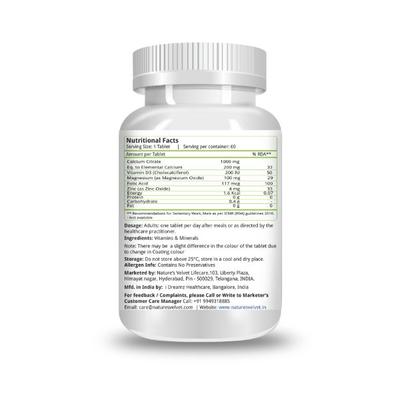 Natures Velvet Vitamin C 1000 mg Tablets 60's - Multi-Vitamins